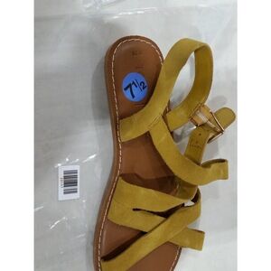 TOMS Women Sicily, Women's Sandals, Amber Gold, 7.5 US